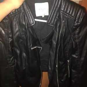 Zara faux leather jacket